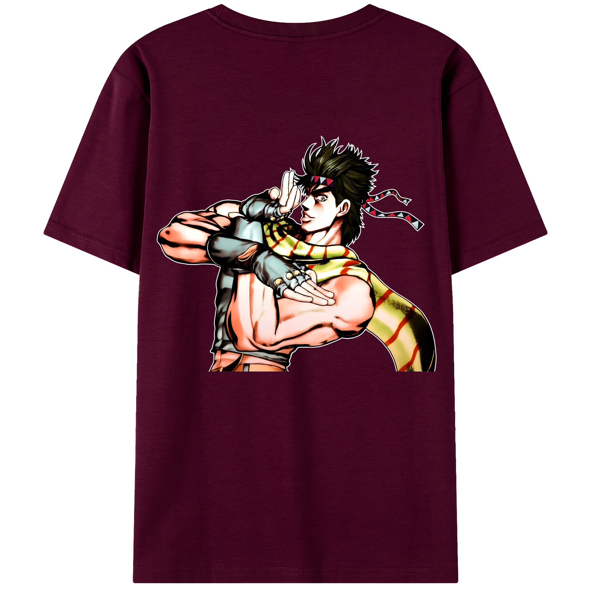 （画像用） ジョジョの奇妙な冒険 ジョセフ?ジョースター JoJo's Bizarre Adventure Joseph Joestar レディース半袖Tシャツ(バックプリント)